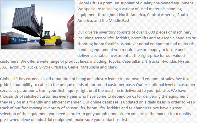 Global Lift Equipment Tacoma